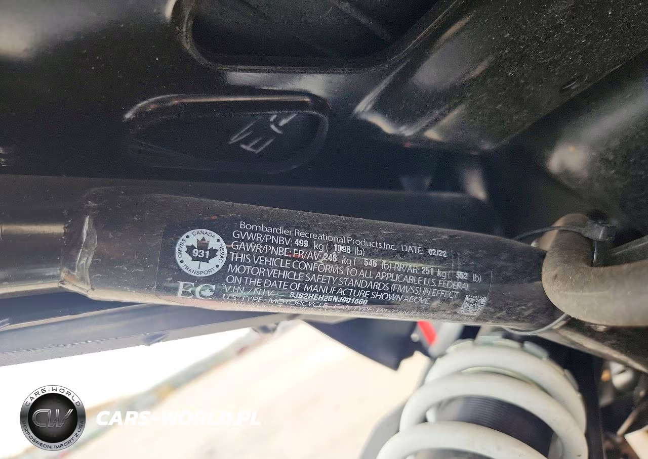 2022 Can-Am Ryker Rally Edition VIN:3JB2HEH25NJ001660 - 9