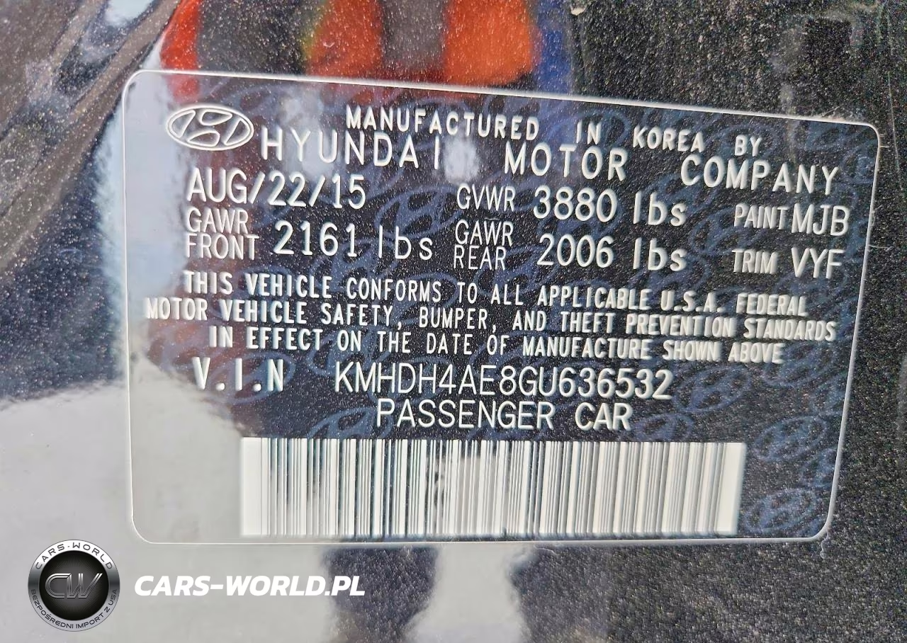 2016 Hyundai Elantra Se VIN:KMHDH4AE8GU636532 - 12