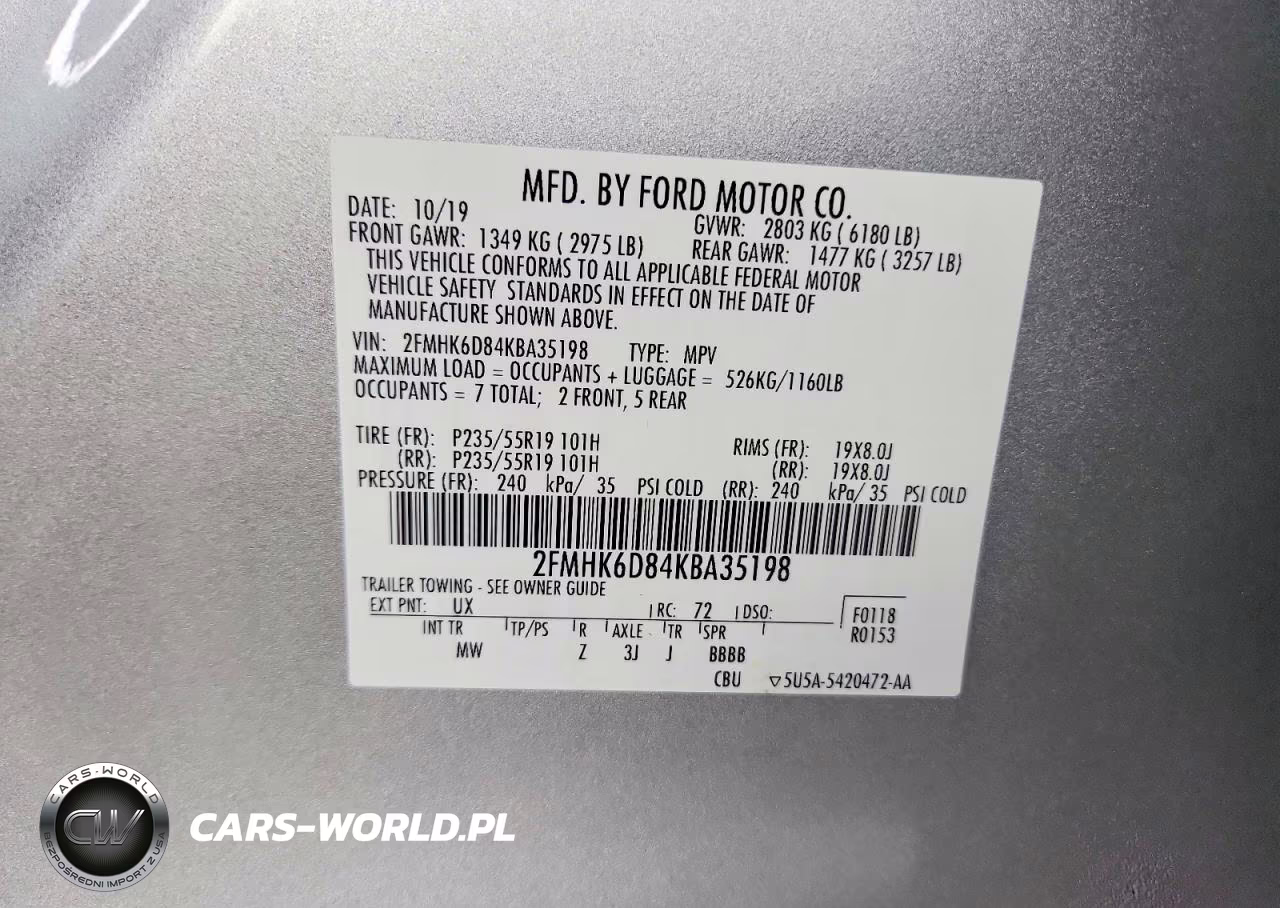2019 Ford Flex Limited VIN:2FMHK6D84KBA35198 - 13