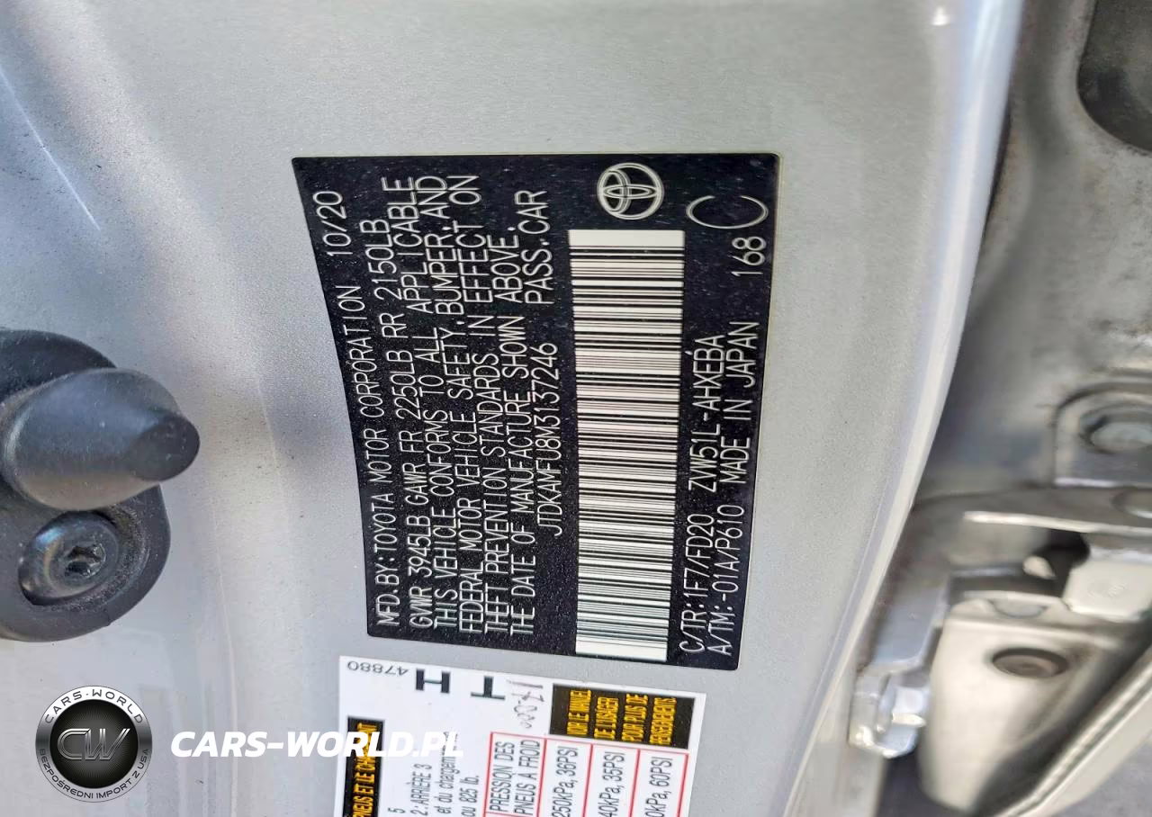2021 Toyota Prius Le VIN:JTDKAMFU8M3137246 - 12