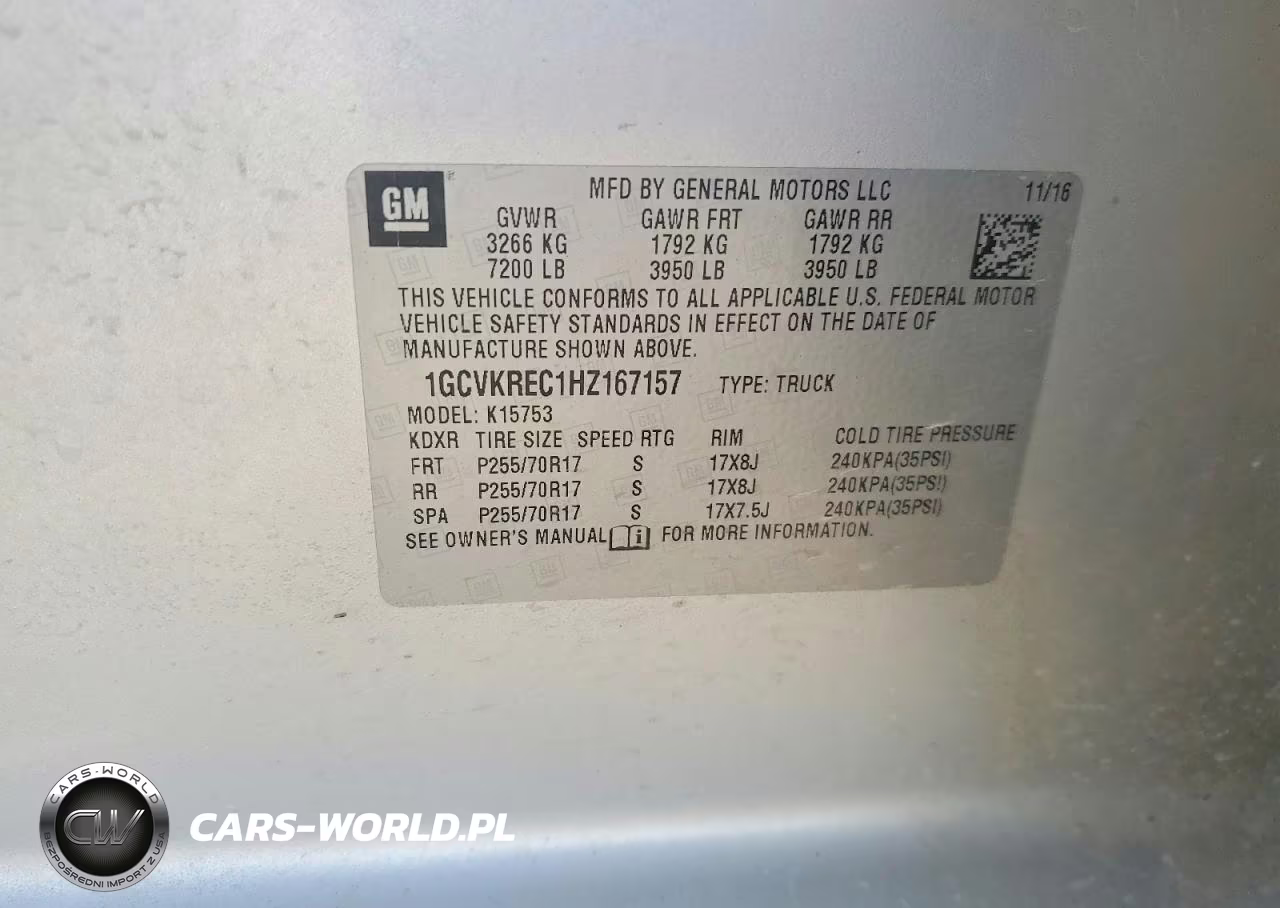 2017 Chevrolet Silverado K1500 Lt VIN:1GCVKREC1HZ167157 - 12