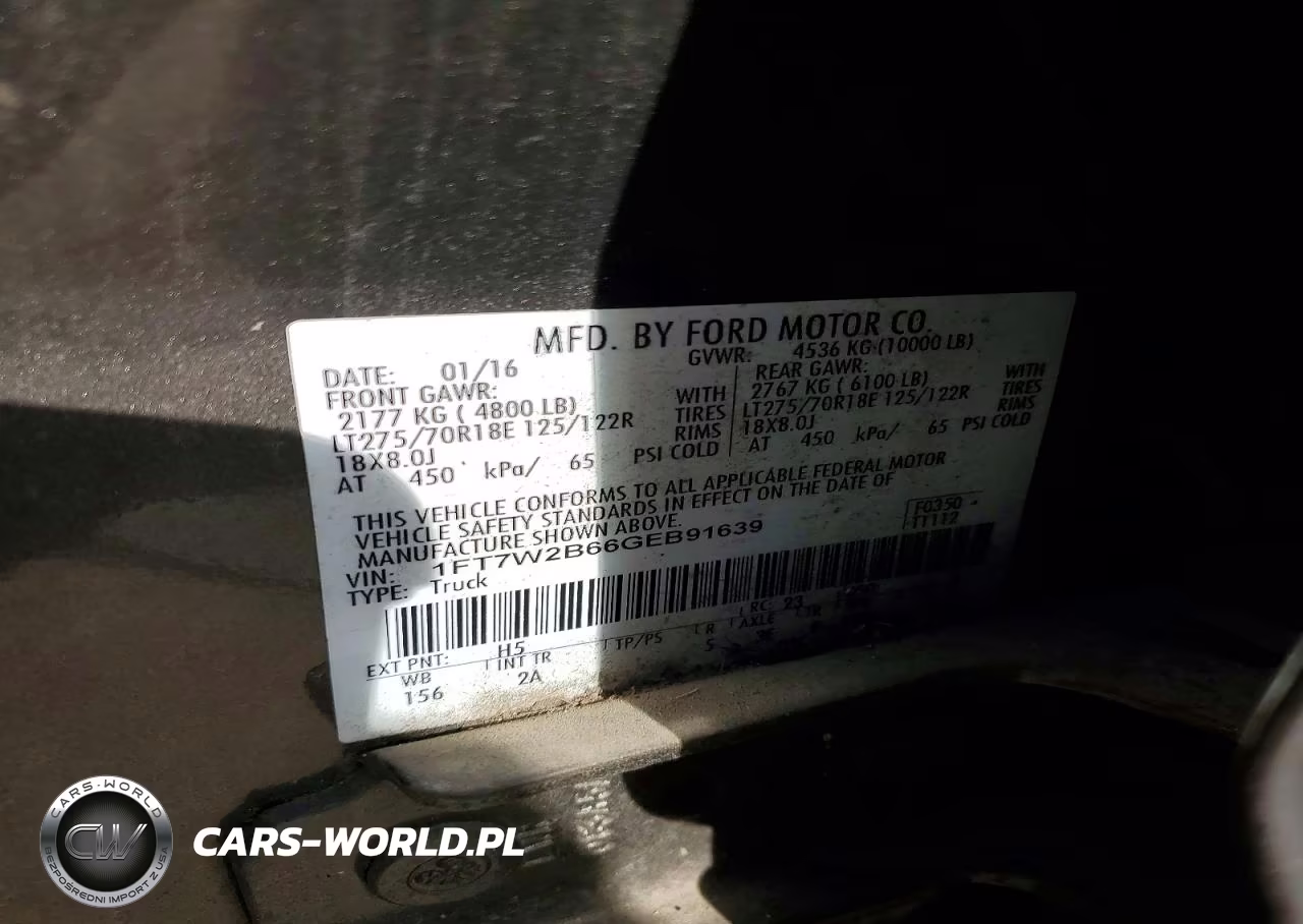 2016 Ford F250 Super Duty VIN:1FT7W2B66GEB91639 - 12