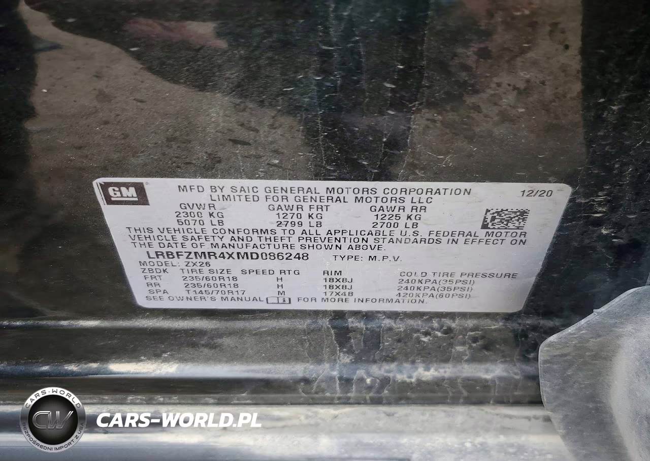 2021 Buick Envision Preferred VIN:LRBFZMR4XMD086248 - 13