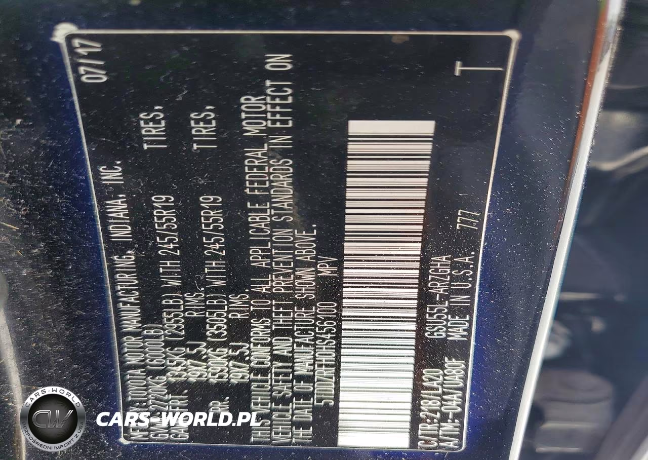 2017 Toyota Highlander Limited Platinum VIN:5TDDZRFH0HS456100 - 14