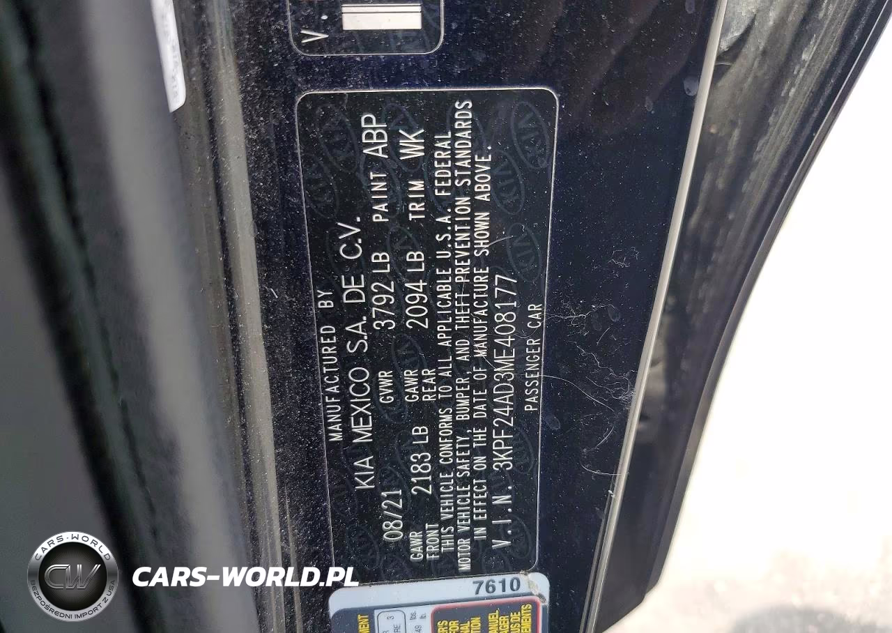 2021 Kia Forte Lxs VIN:3KPF24AD3ME408177 - 13