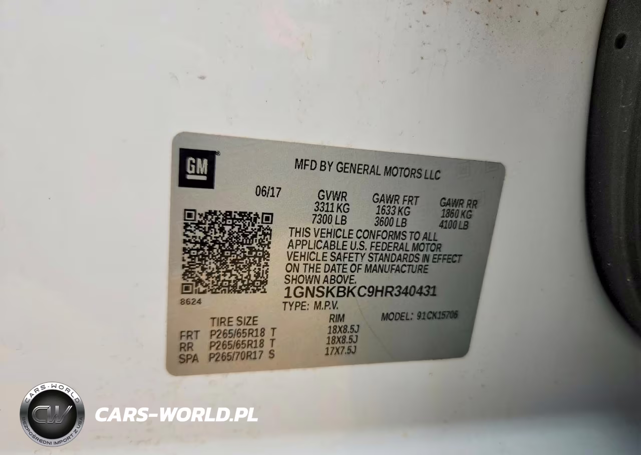 2017 Chevrolet Tahoe K1500 Lt VIN:1GNSKBKC9HR340431 - 13