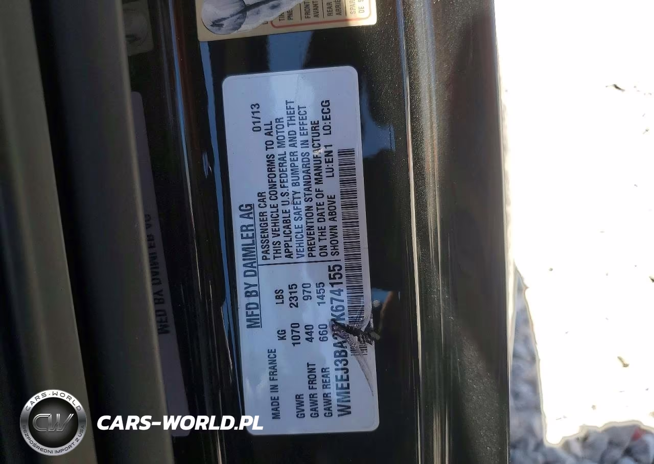 2013 Smart Fortwo Pure VIN:WMEEJ3BA2DK674155 - 12