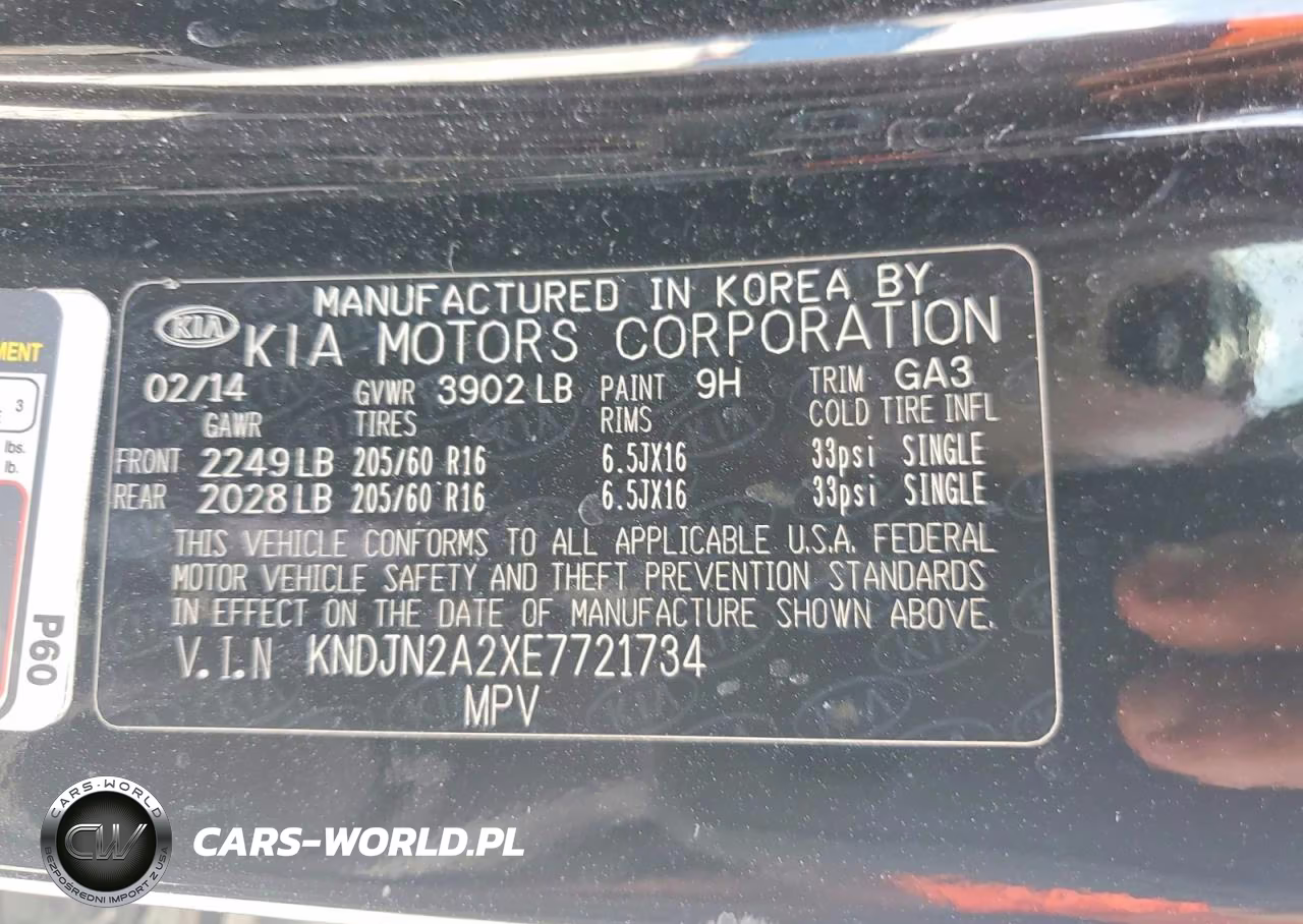 2014 Kia Soul Base VIN:KNDJN2A2XE7721734 - 12