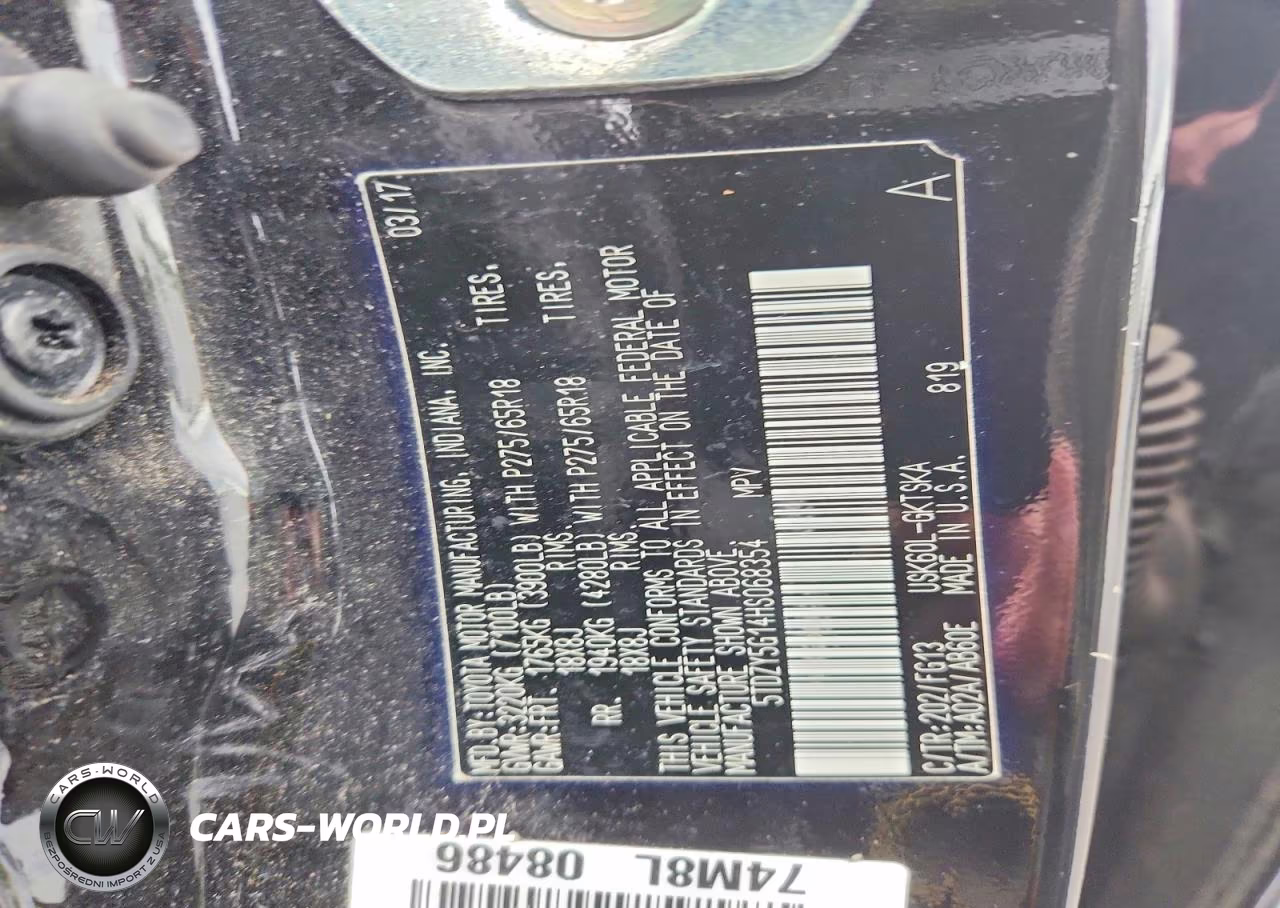 2017 Toyota Sequoia Sr5 VIN:5TDZY5G14HS068354 - 13