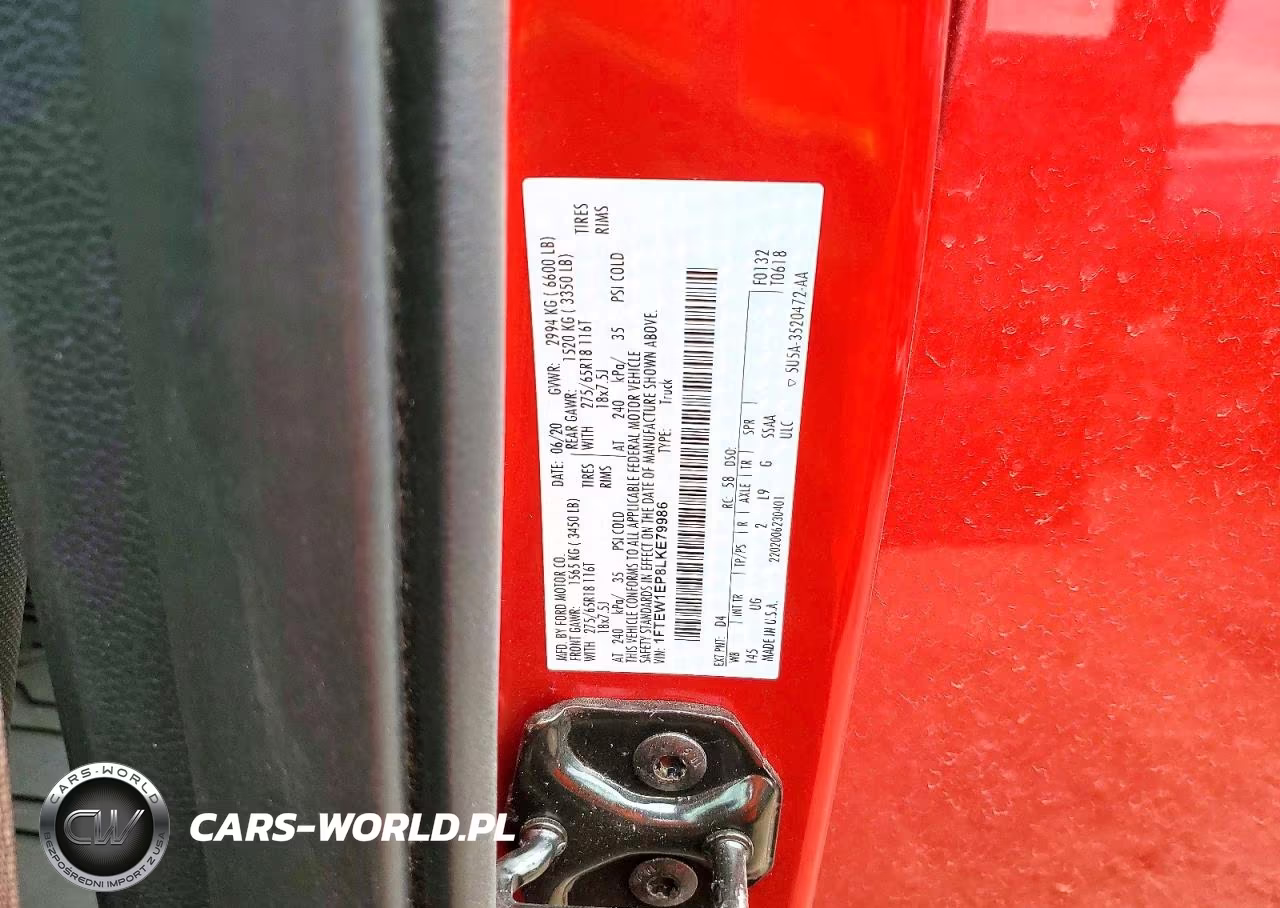 2020 Ford F150 Supercrew VIN:1FTEW1EP8LKE79986 - 12