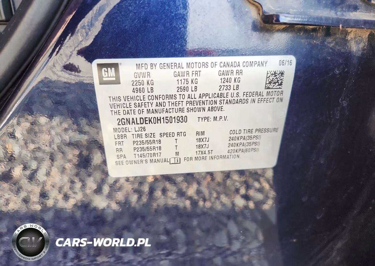 2017 Chevrolet Equinox Premier VIN:2GNALDEK0H1501930 - 13