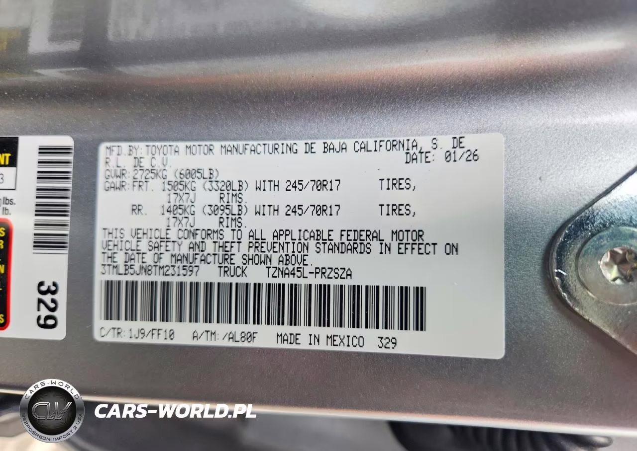2026 Toyota Tacoma Sr5 VIN:3TMLB5JN8TM231597 - 12