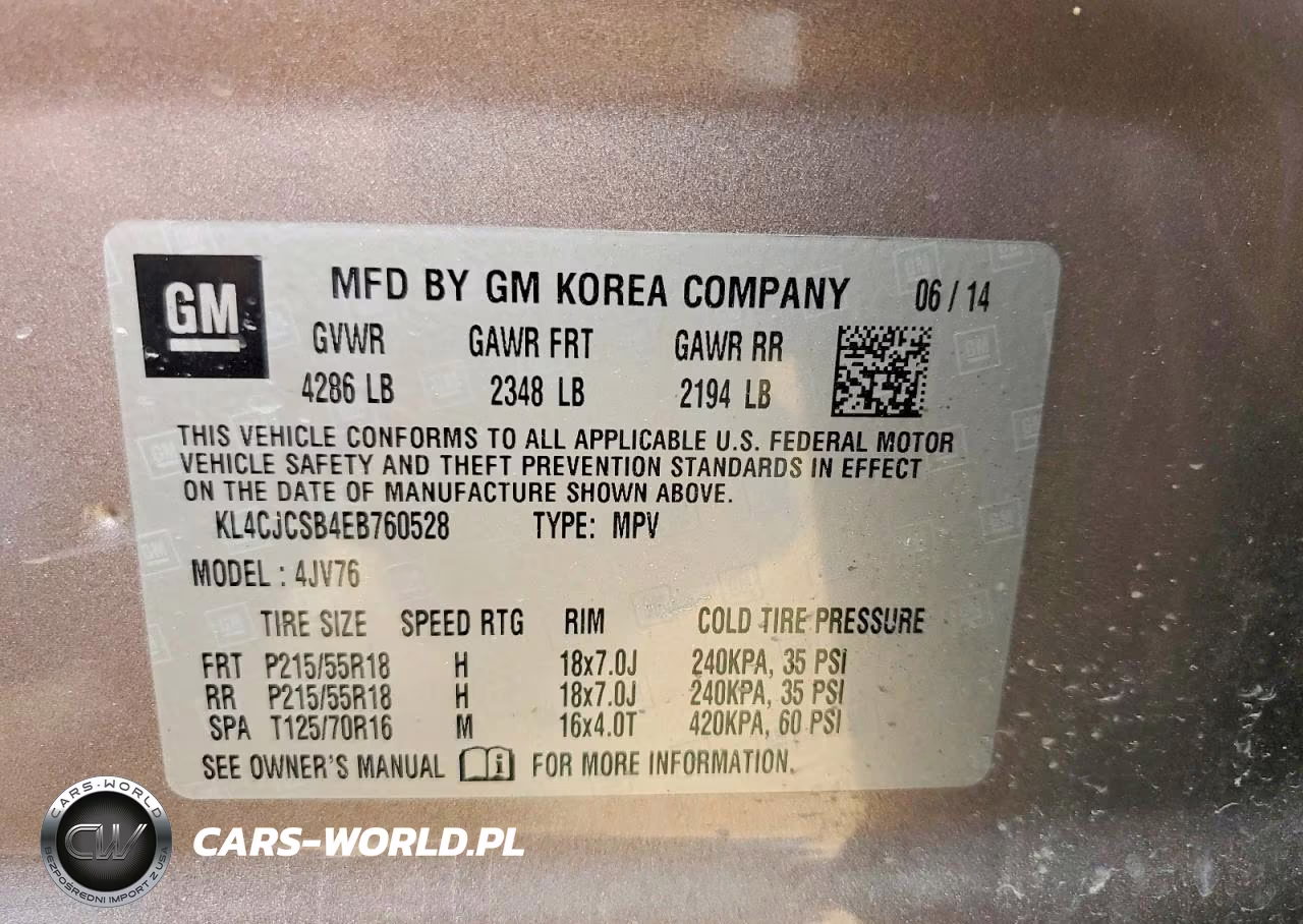 2014 Buick Encore VIN:KL4CJCSB4EB760528 - 12