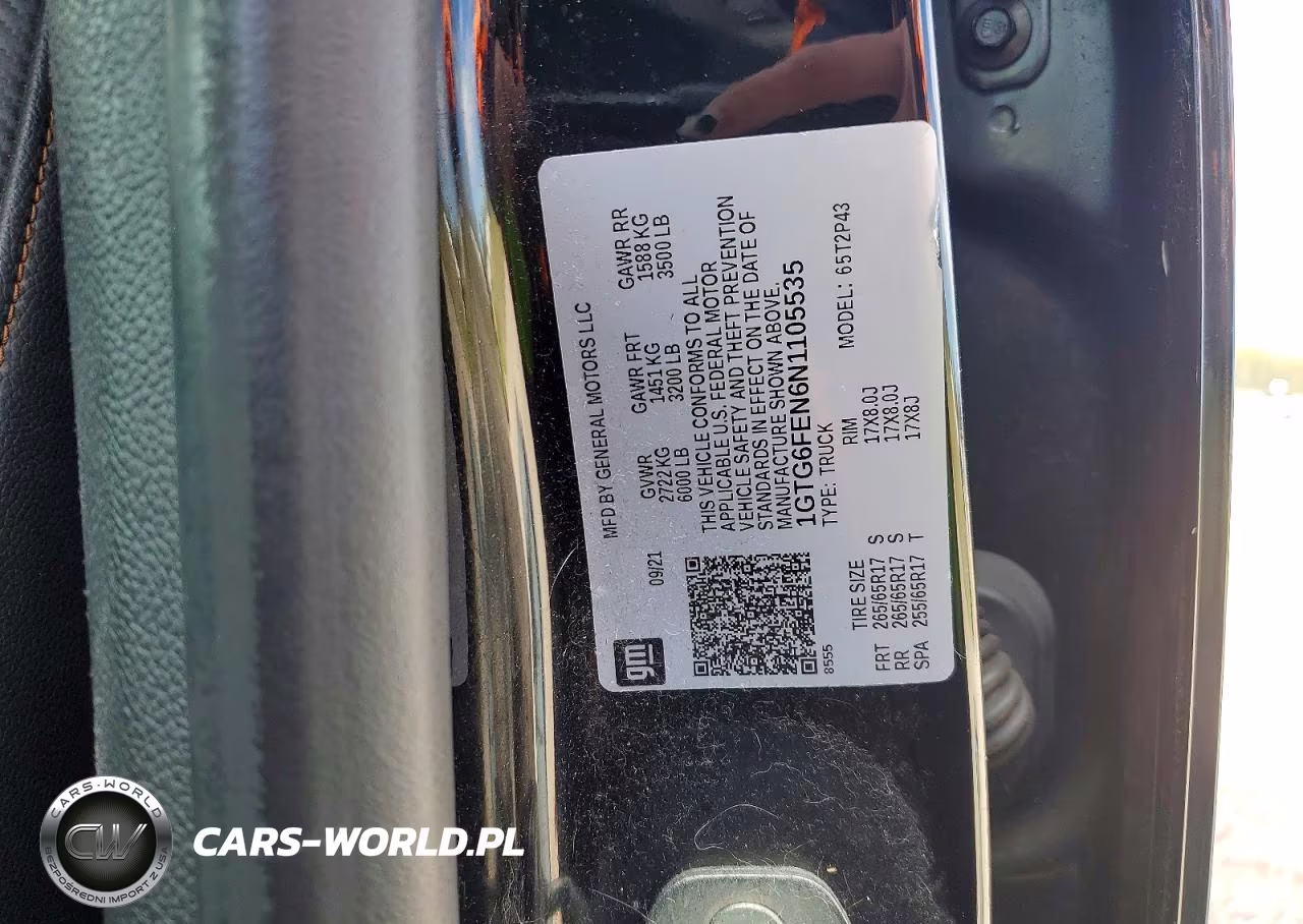 2022 GMC Canyon At4 VIN:1GTG6FEN6N1105535 - 13