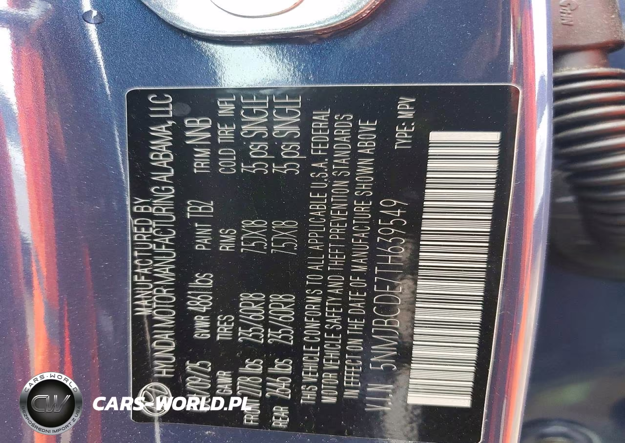 2026 Hyundai Tucson Sel VIN:5NMJBCDE7TH639549 - 14