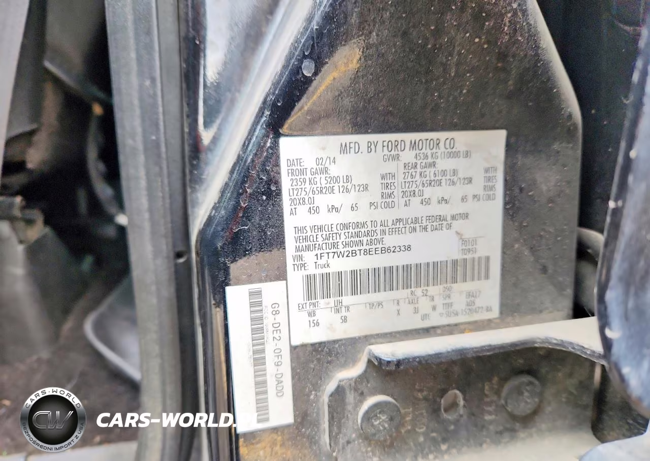 2014 Ford F250 Super Duty VIN:1FT7W2BT8EEB62338 - 12
