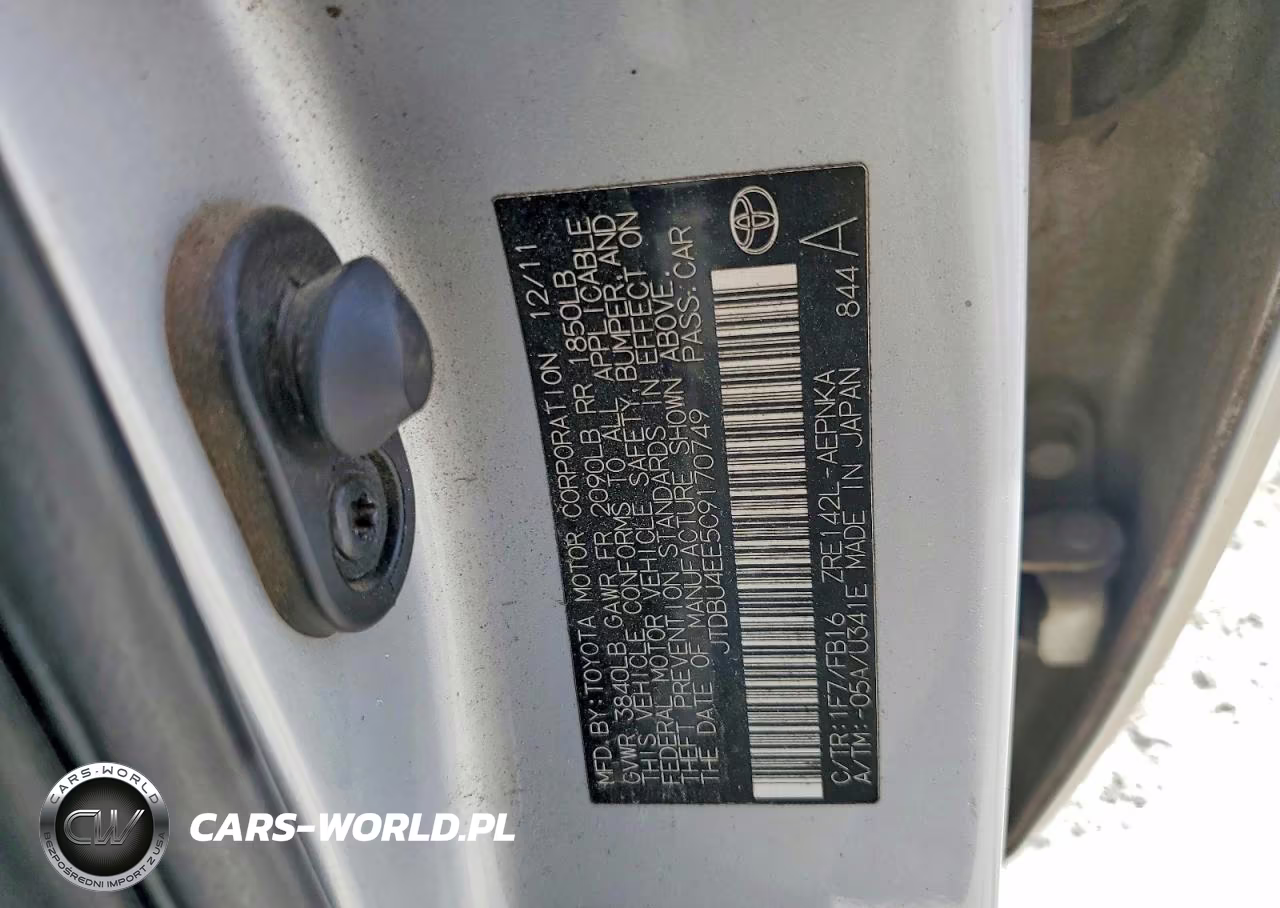 2012 Toyota Corolla Le VIN:JTDBU4EE5C9170749 - 12