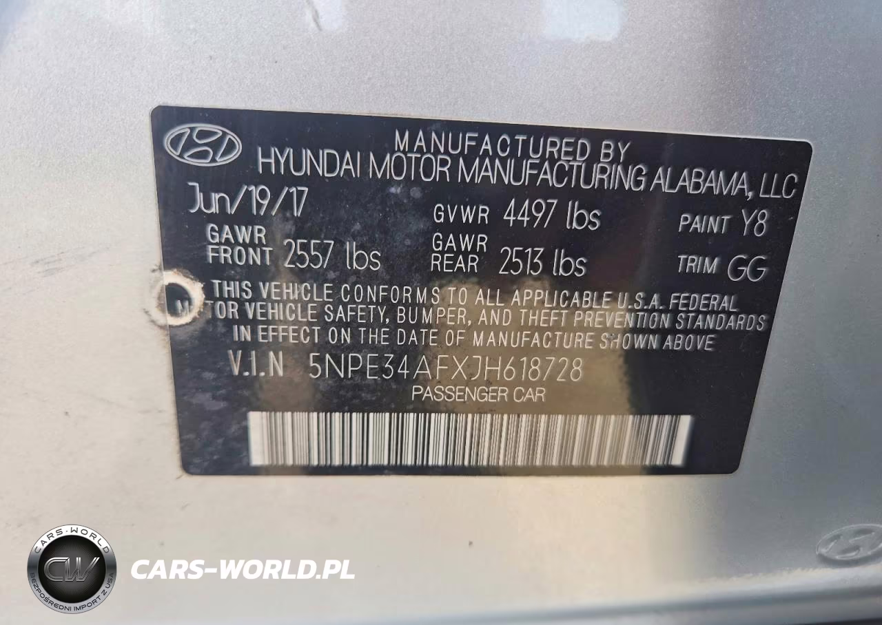 2018 Hyundai Sonata Sel VIN:5NPE34AFXJH618728 - 12