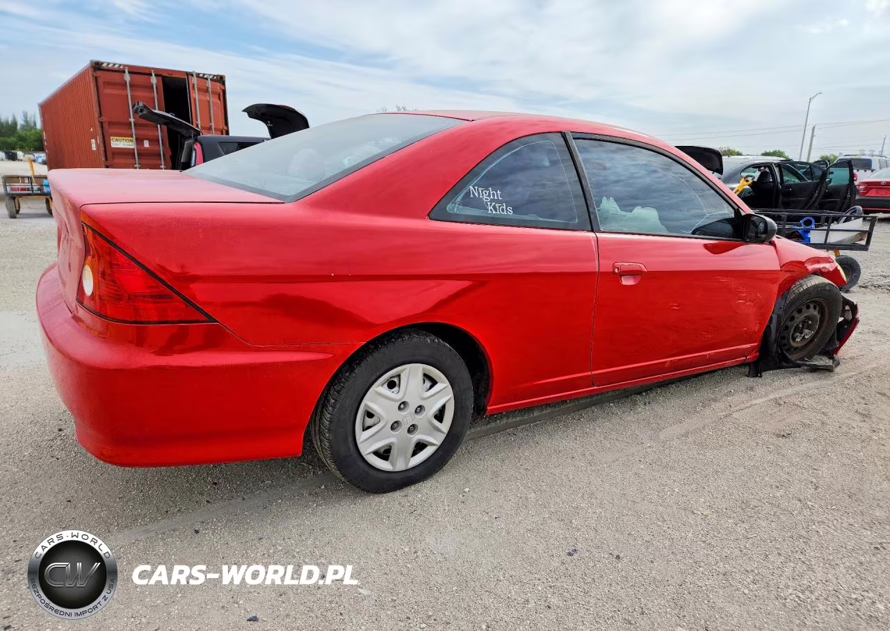 2004 Honda Civic Dx Vp VIN:1HGEM22144L046237 - 3