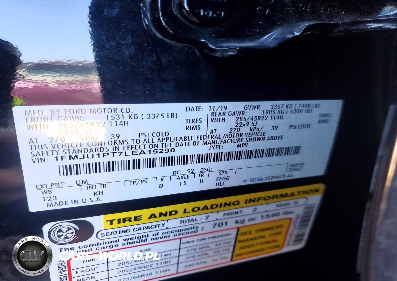 2020 Ford Expedition King Ranch VIN:1FMJU1PT7LEA15290 - 13