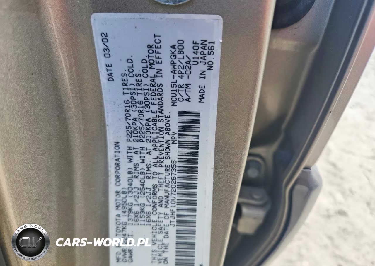 2002 Lexus Rx 300 VIN:JTJHF10U720267355 - 13