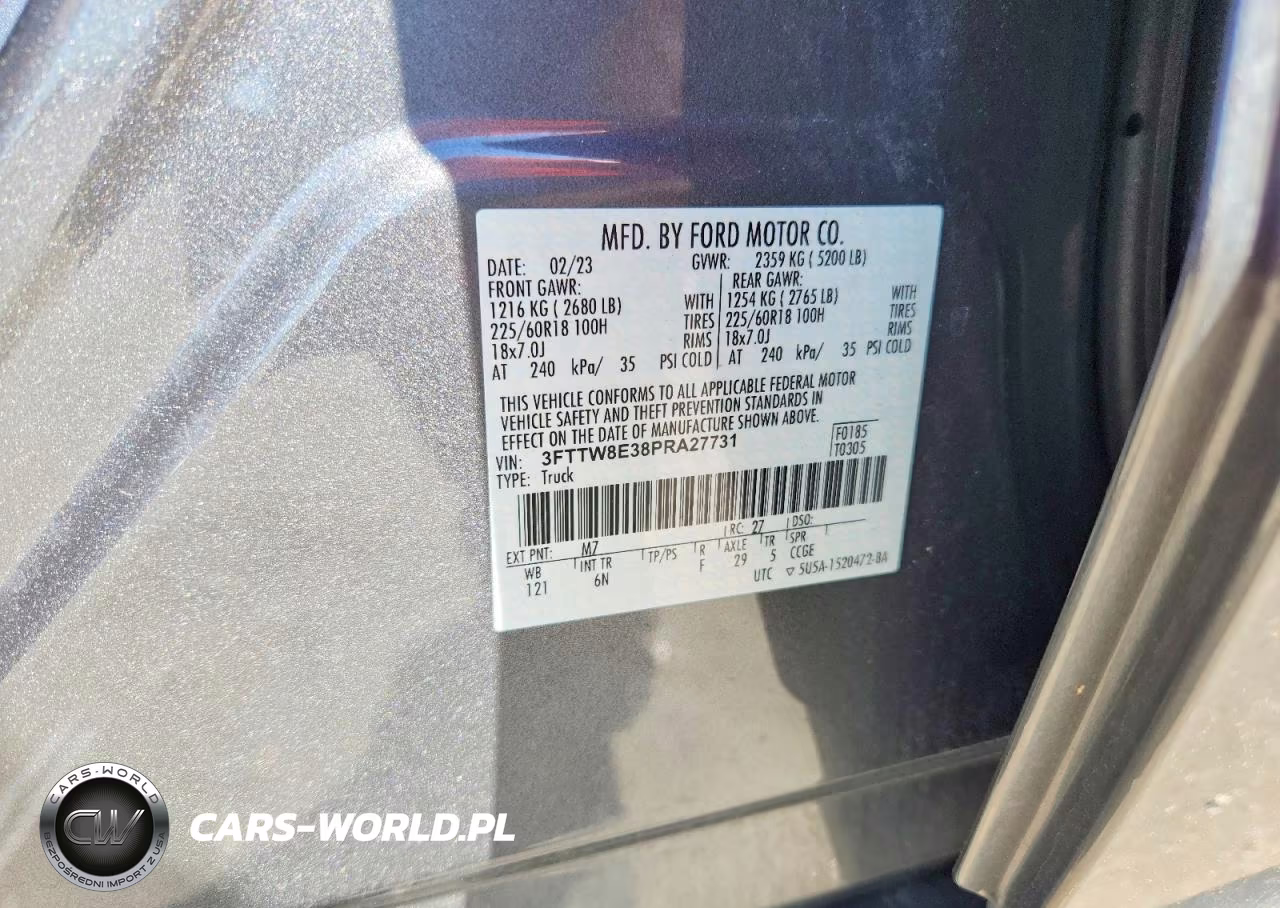 2023 Ford Maverick Xl VIN:3FTTW8E38PRA27731 - 12