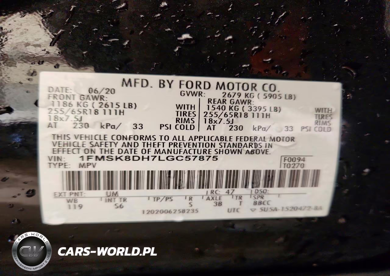 2020 Ford Explorer Xlt VIN:1FMSK8DH7LGC57875 - 13