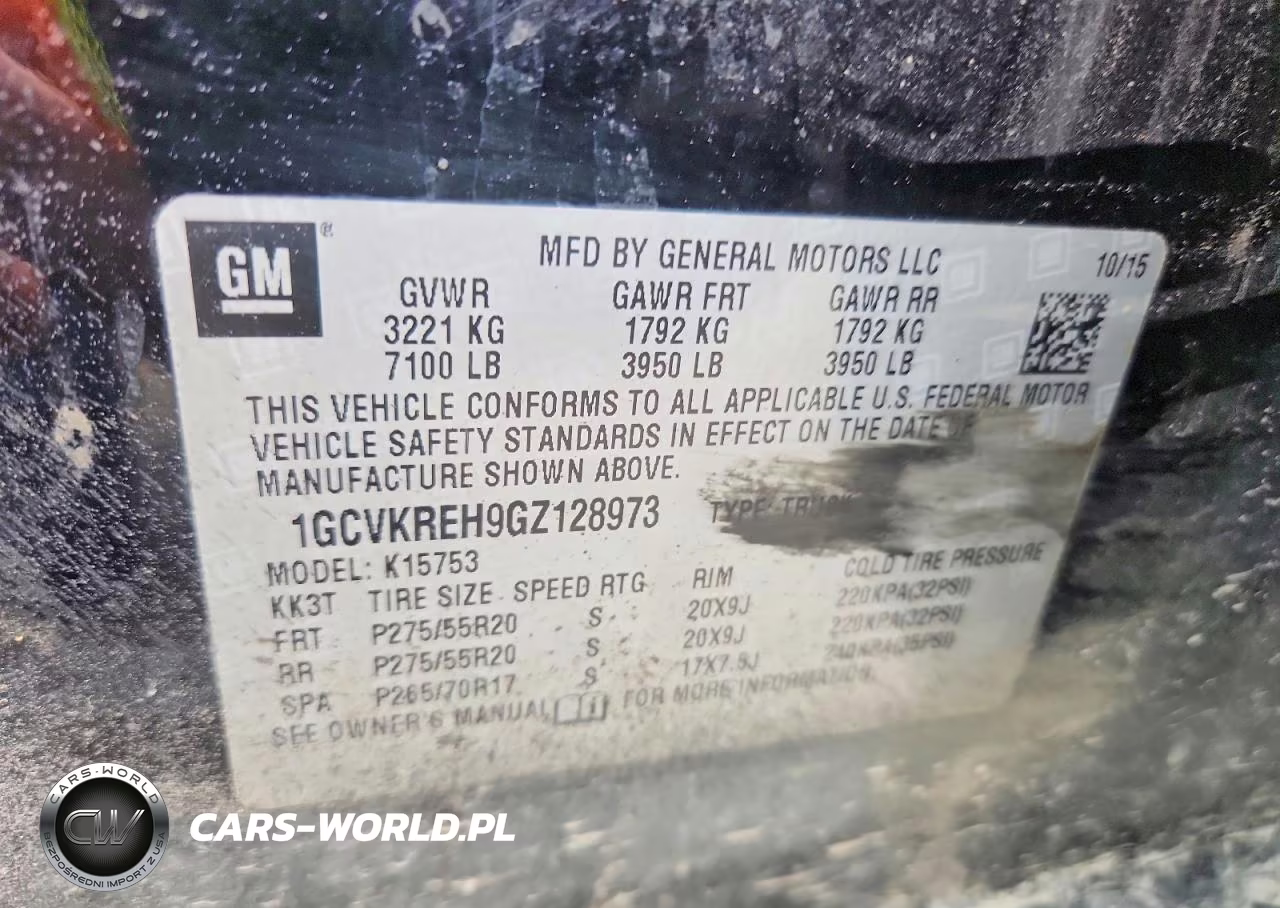 2016 Chevrolet Silverado K1500 Lt VIN:1GCVKREH9GZ128973 - 12