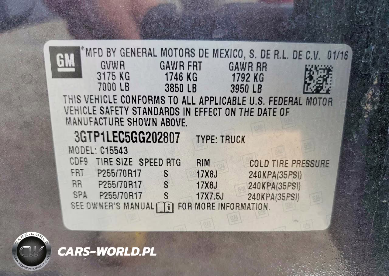 2016 GMC Sierra C1500 VIN:3GTP1LEC5GG202807 - 12