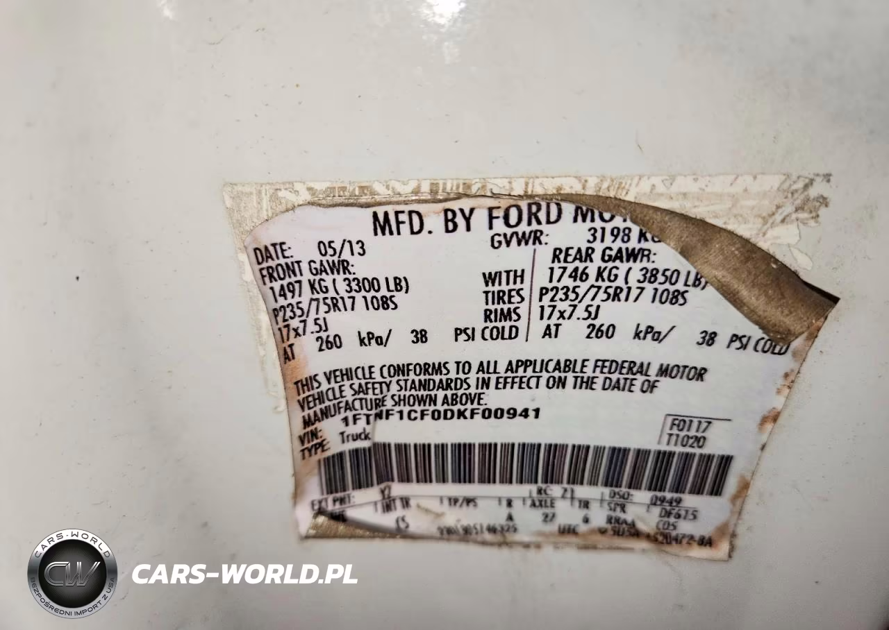 2013 Ford F150 VIN:1FTNF1CF0DKF00941 - 12