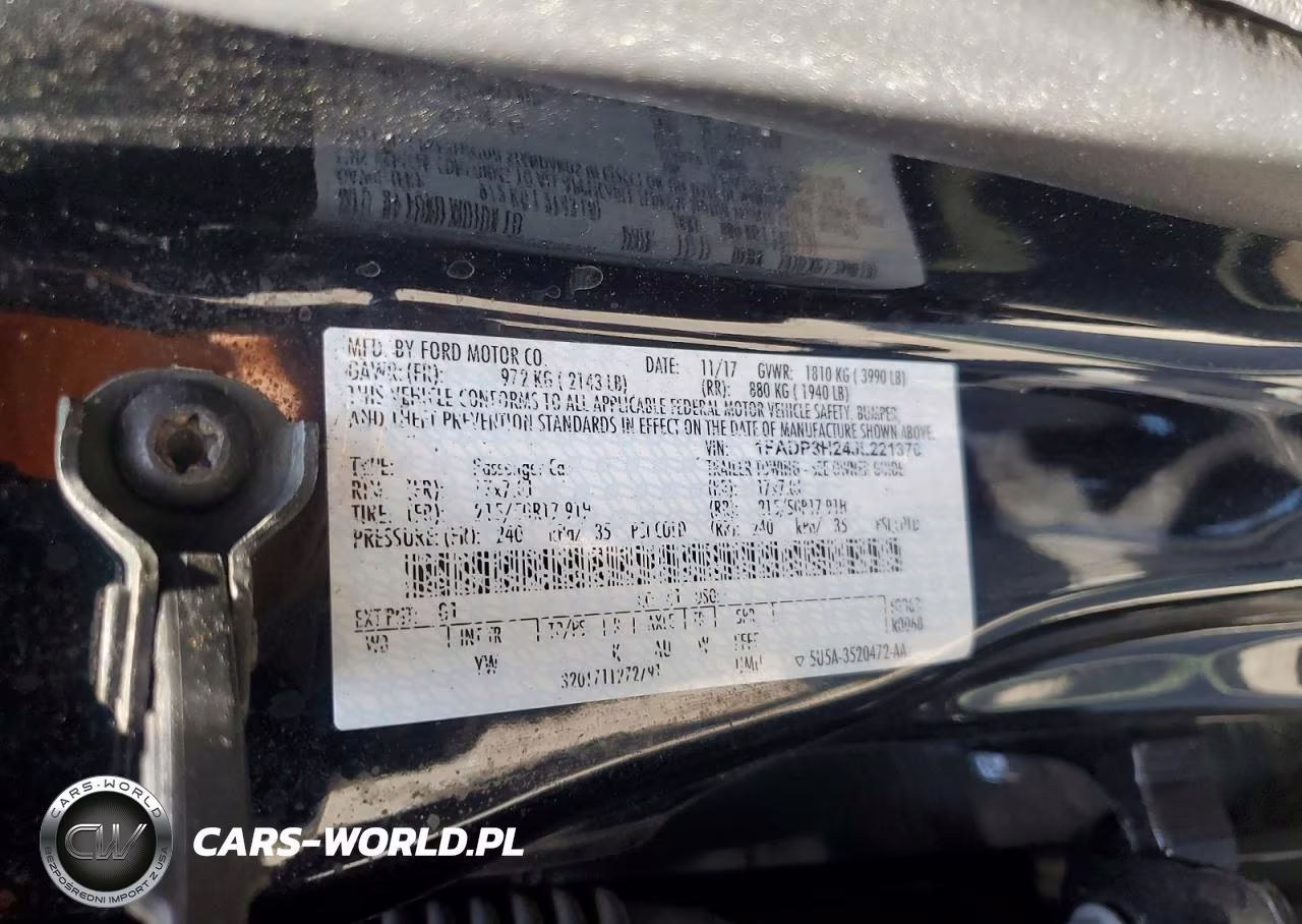 2018 Ford Focus Sel VIN:1FADP3H24JL221370 - 12