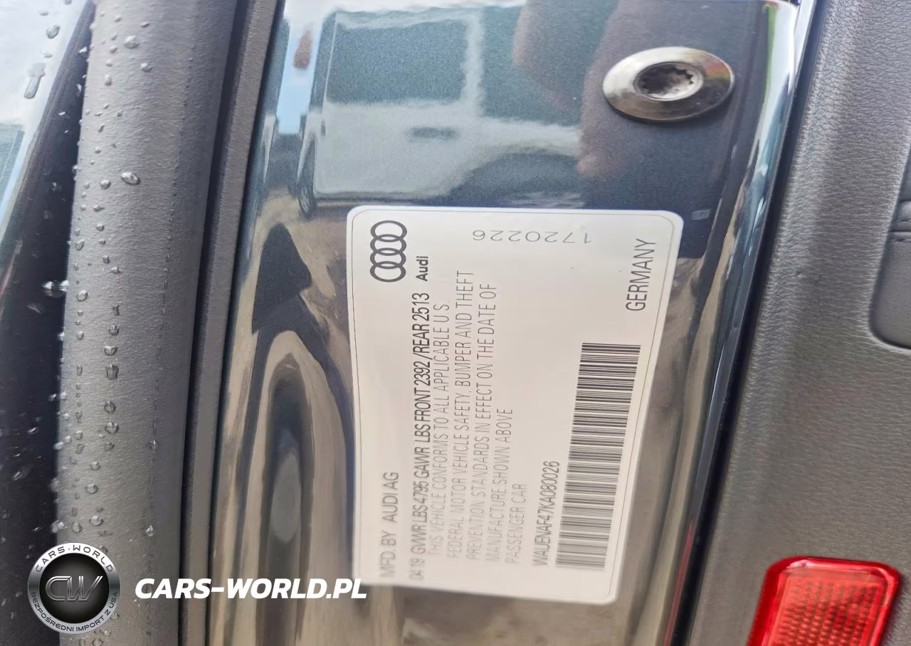 2019 Audi A4 Premium Plus VIN:WAUENAF47KA080026 - 12