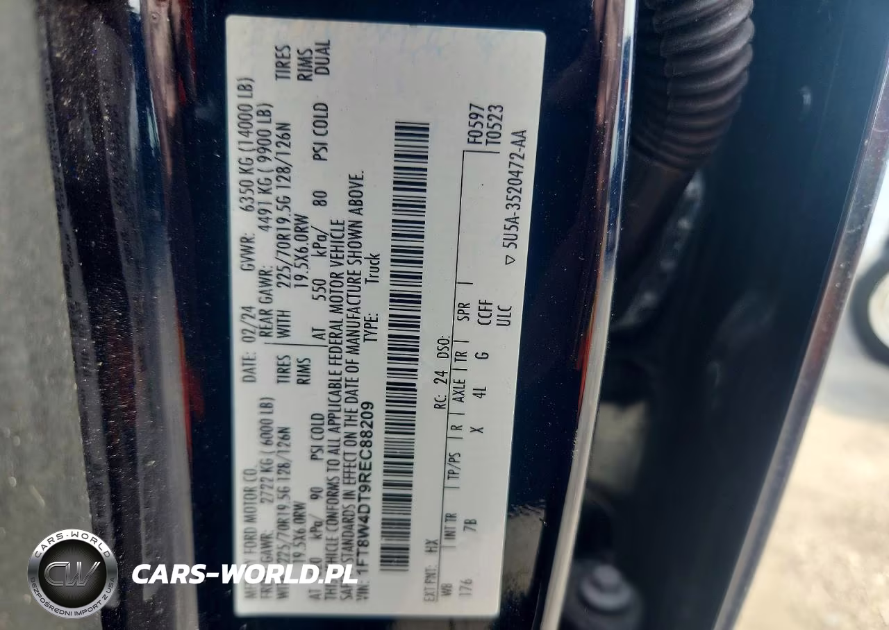 2024 Ford F450 Super Duty VIN:1FT8W4DT9REC88209 - 13