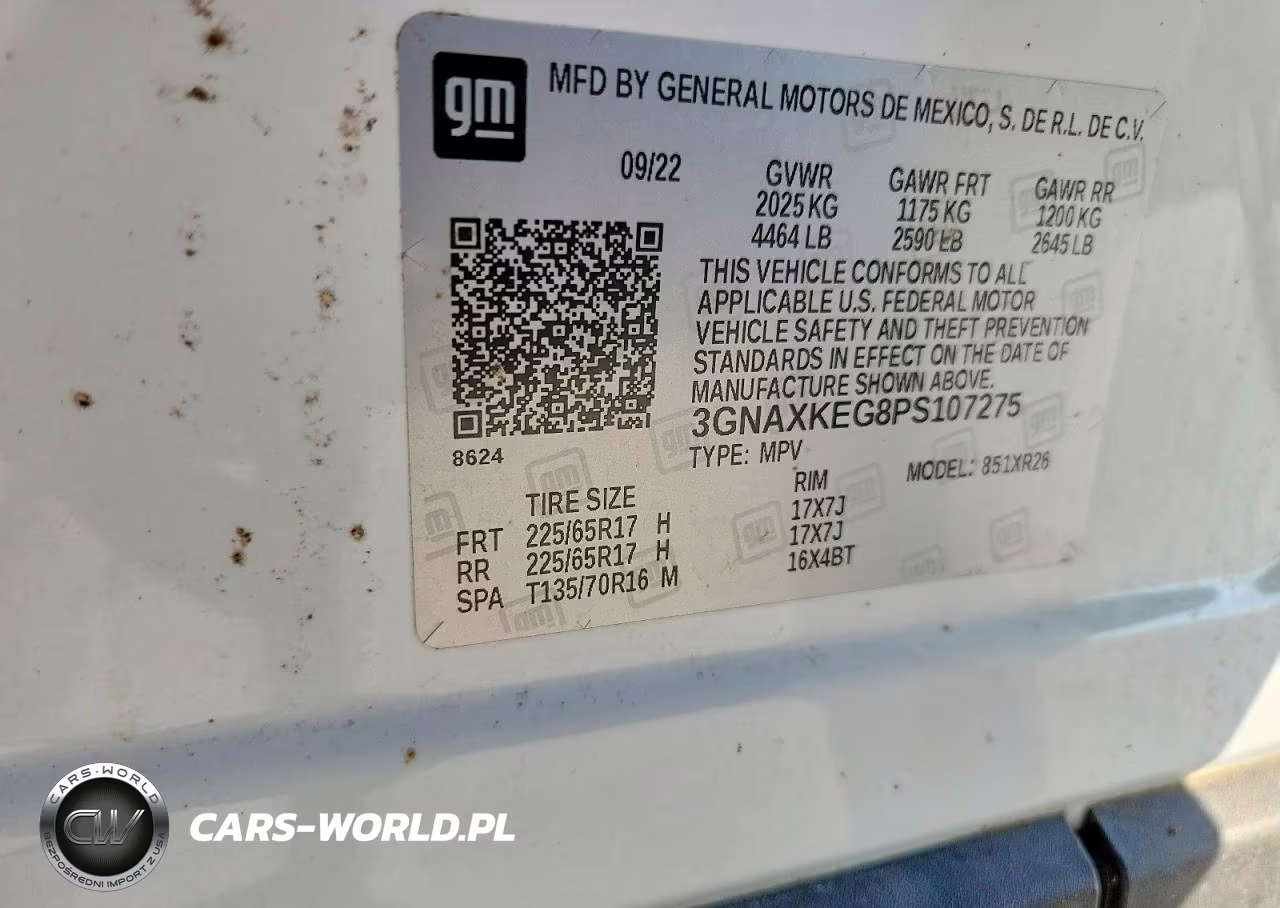 2023 Chevrolet Equinox Lt VIN:3GNAXKEG8PS107275 - 13