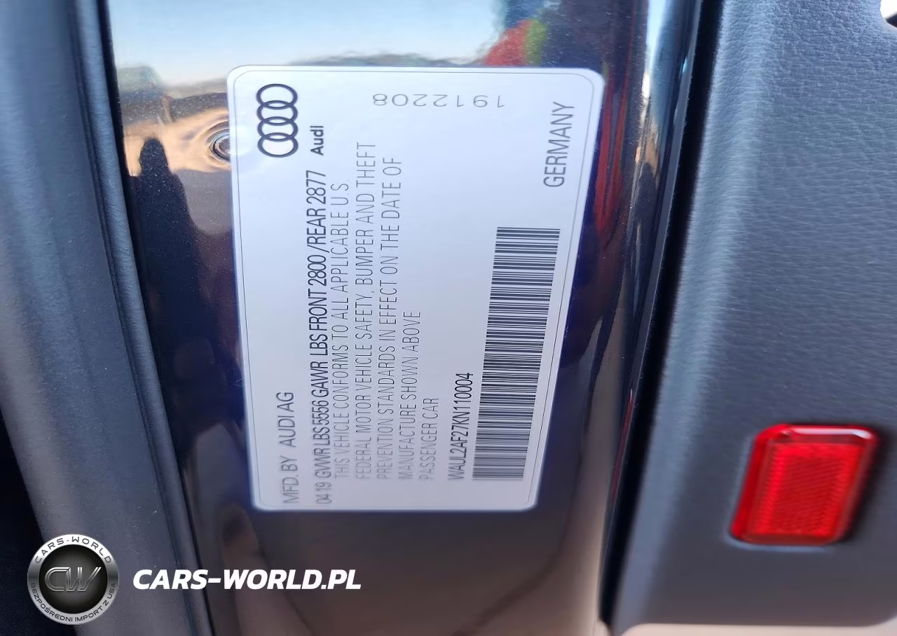 2019 Audi A6 Premium Plus VIN:WAUL2AF27KN110004 - 13