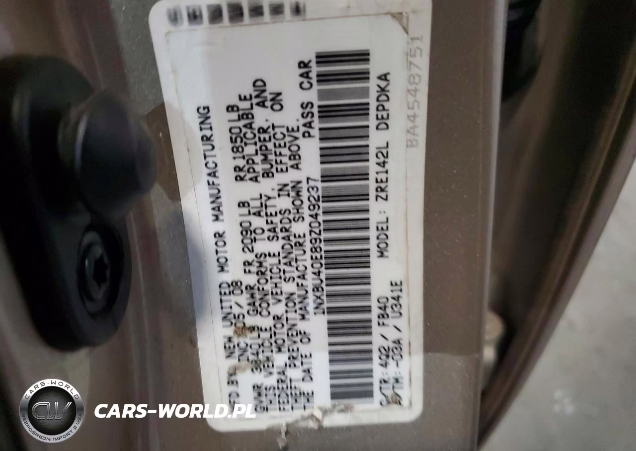 2009 Toyota Corolla Le VIN:1NXBU40E89Z049237 - 12