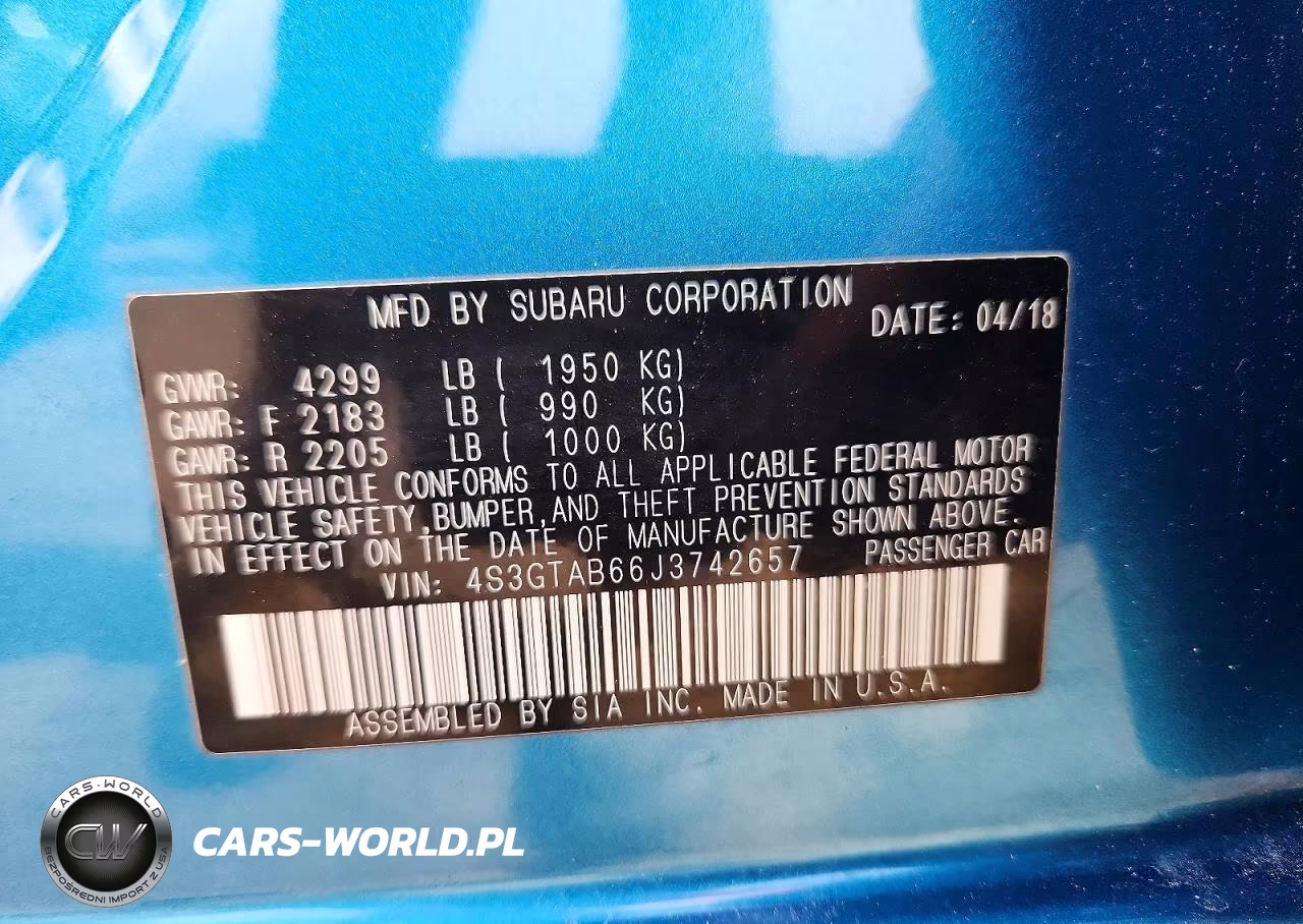 2018 Subaru Impreza Premium VIN:4S3GTAB66J3742657 - 13