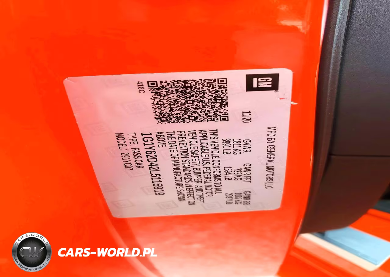 2020 Chevrolet Corvette Stingray 1Lt VIN:1G1Y62D42L5115919 - 13