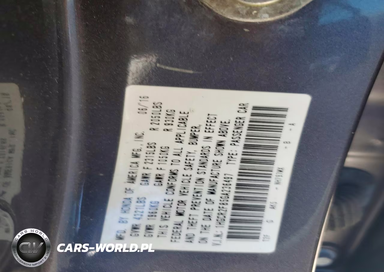 2016 Honda Accord Exl VIN:1HGCR2F85GA236497 - 12
