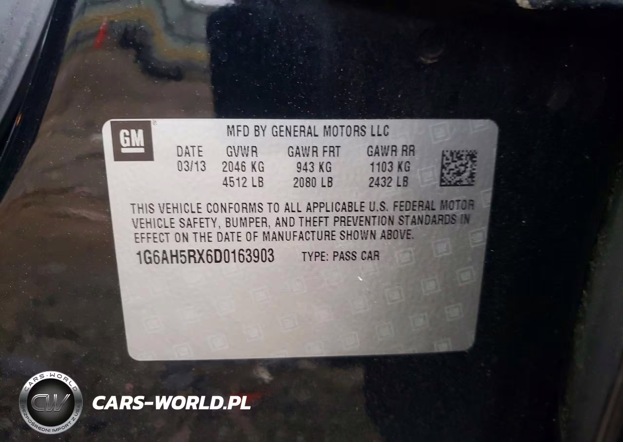 2013 Cadillac Ats Luxury VIN:1G6AH5RX6D0163903 - 12