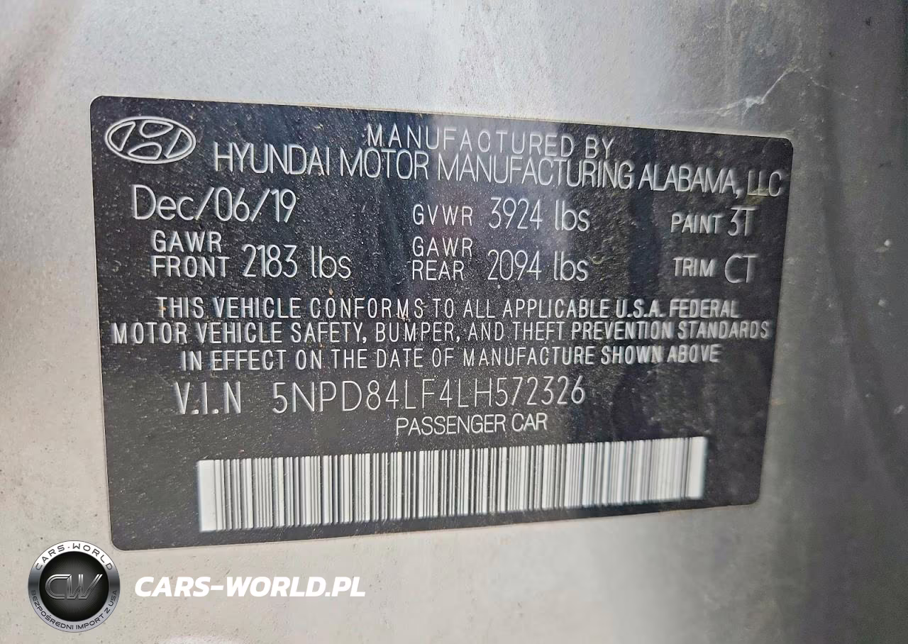 2020 HYUNDAI ELANTRA SEL VIN:5NPD84LF4LH572326 - 12