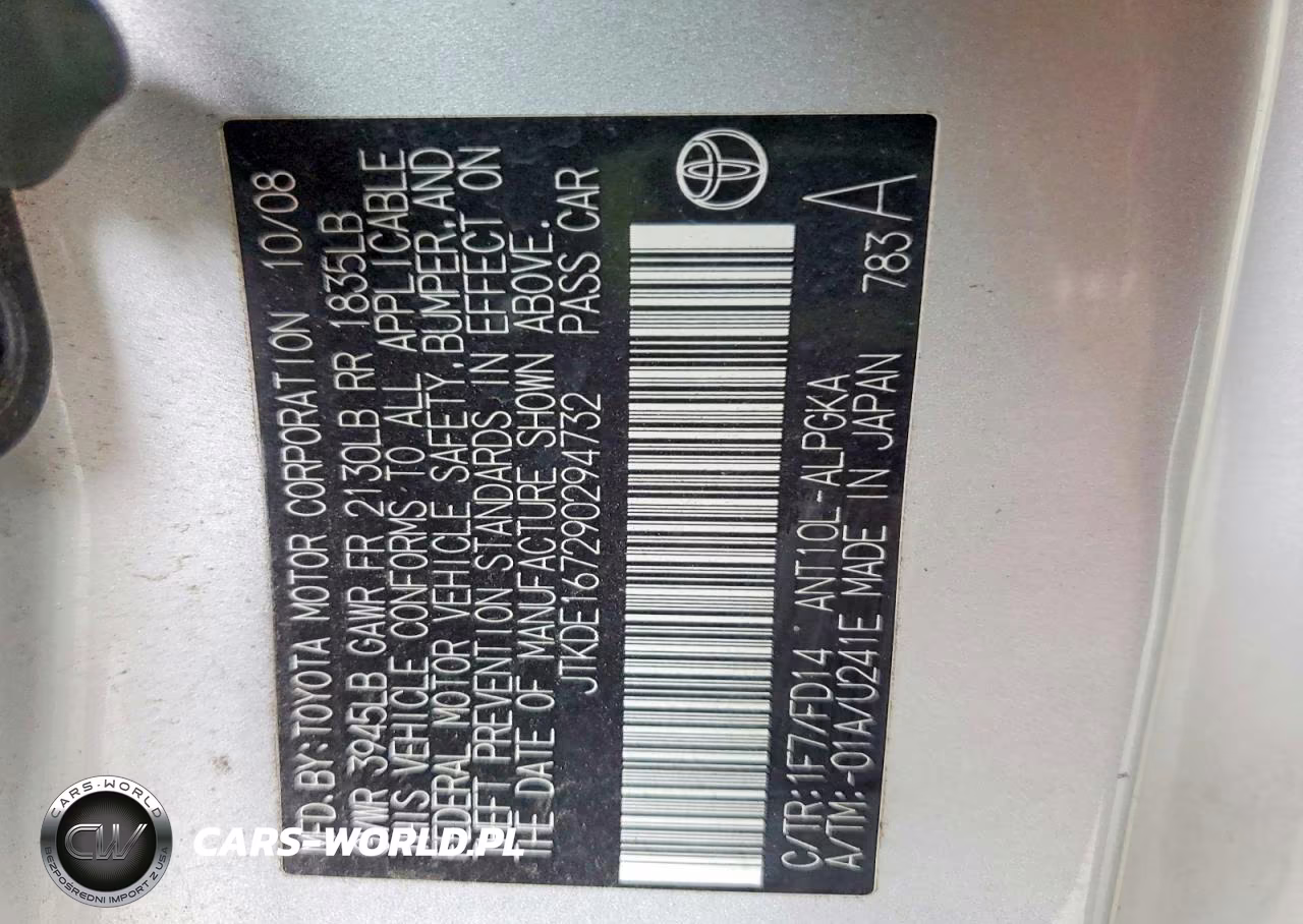 2009 Scion Tc Base VIN:JTKDE167290294732 - 12