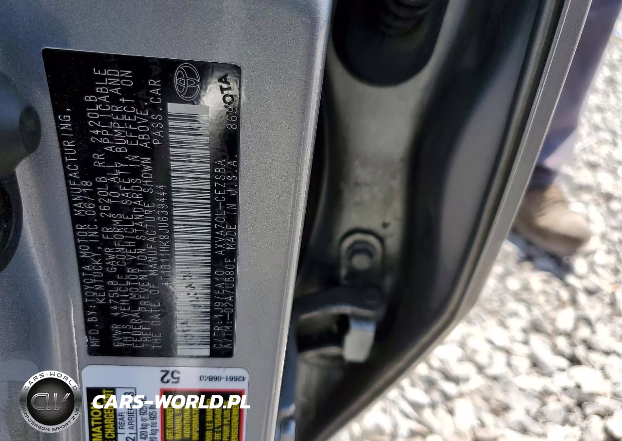 2018 Toyota Camry Se VIN:4T1B11HK8JU639444 - 12