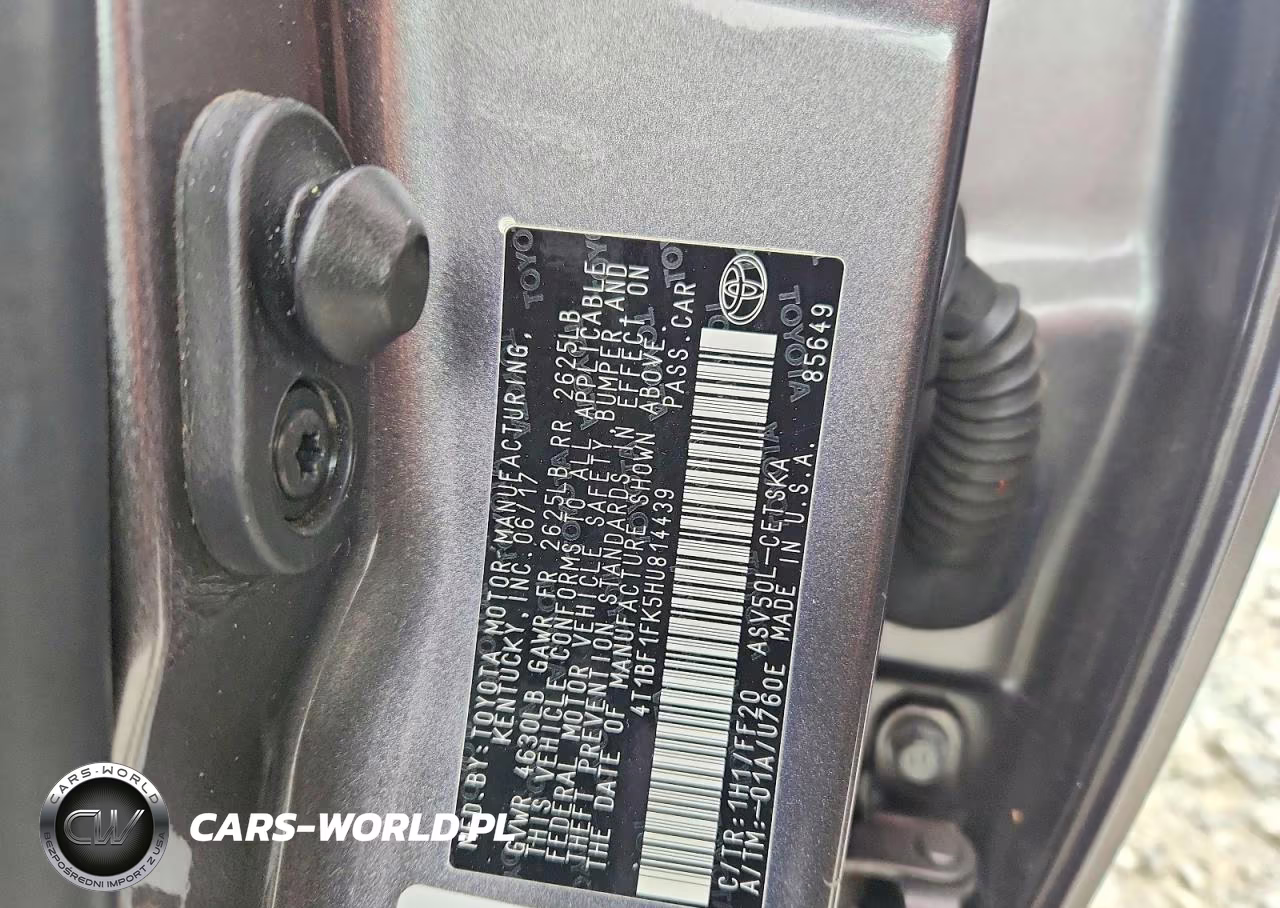 2017 Toyota Camry Se VIN:4T1BF1FK5HU814439 - 12