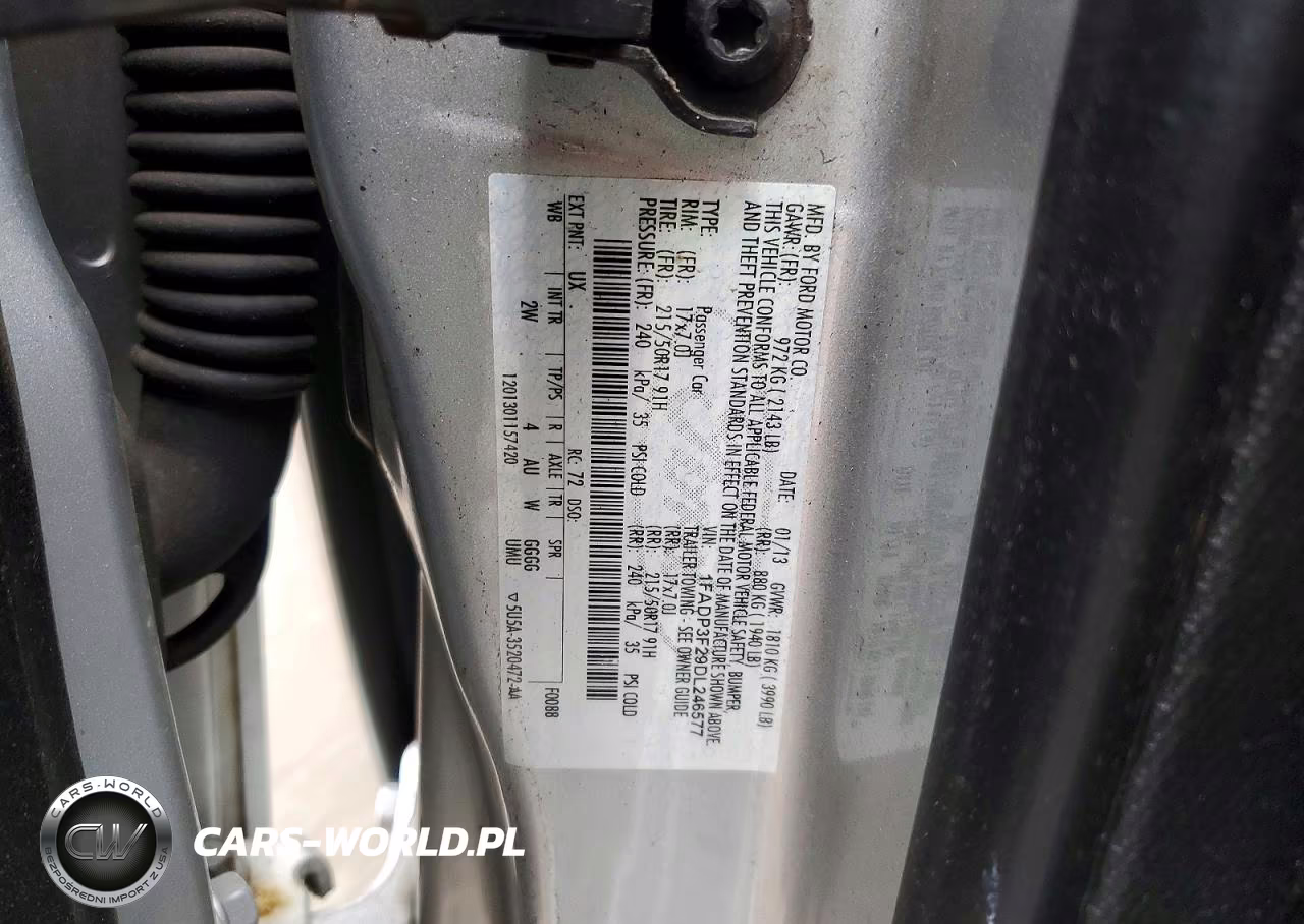 2013 Ford Focus VIN:1FADP3F29DL246577 - 13