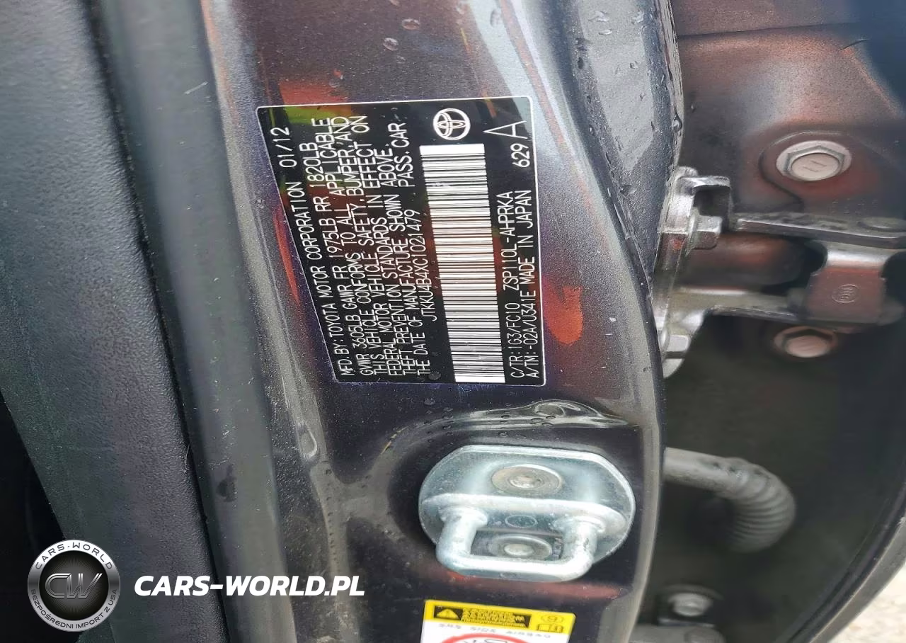 2012 Scion Xd Base VIN:JTKKU4B4XC1021479 - 13