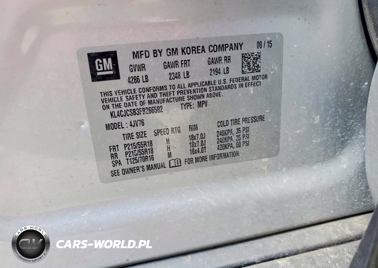 2015 Buick Encore VIN:KL4CJCSB3FB266582 - 13