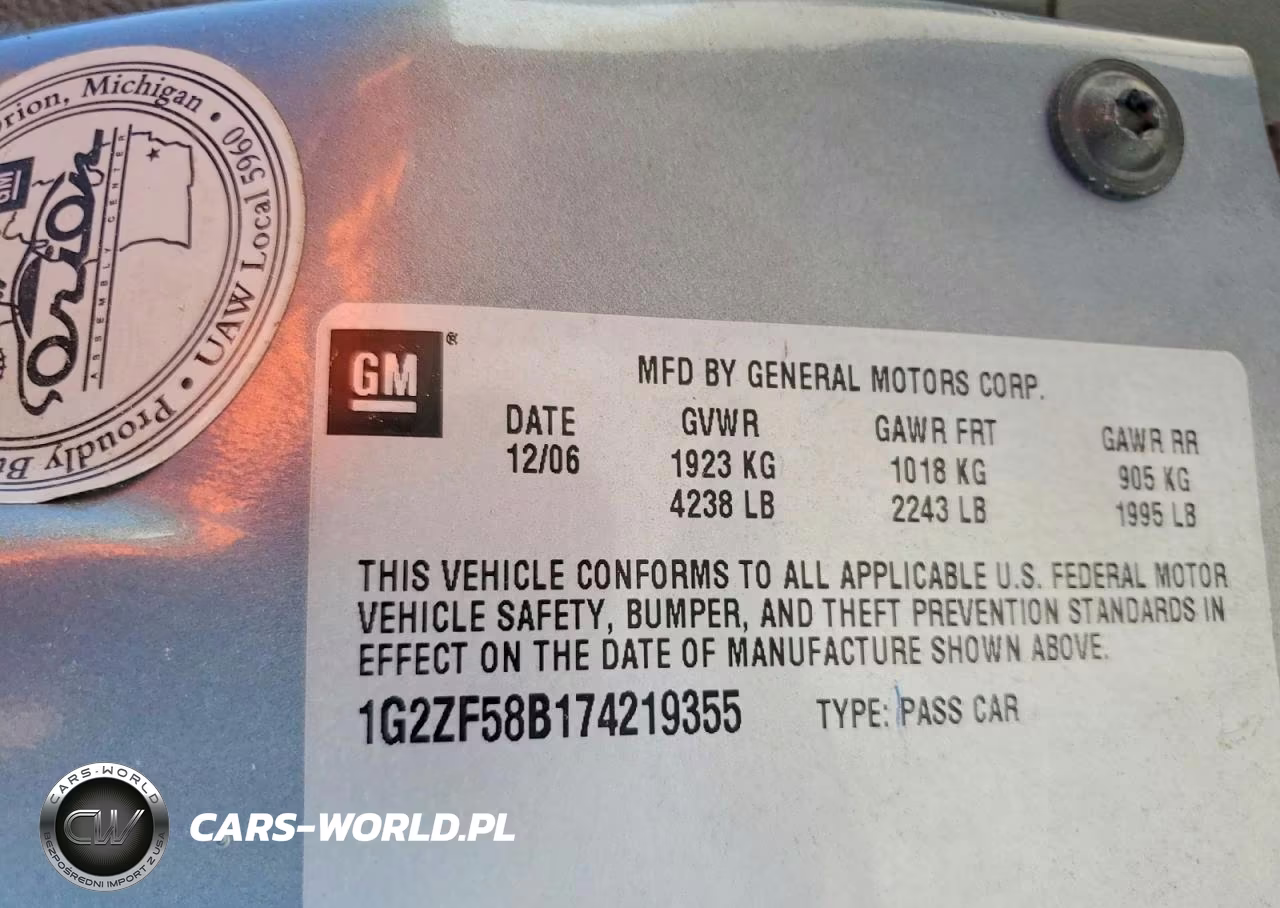 2007 Pontiac G6 Value Leader VIN:1G2ZF58B174219355 - 12
