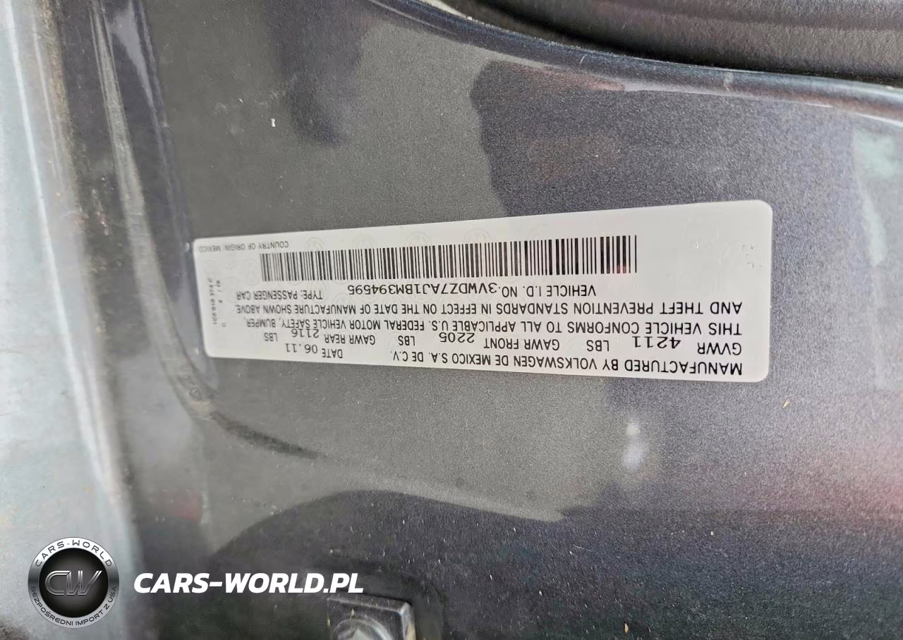 2011 Volkswagen Jetta Se VIN:3VWDZ7AJ1BM394595 - 13
