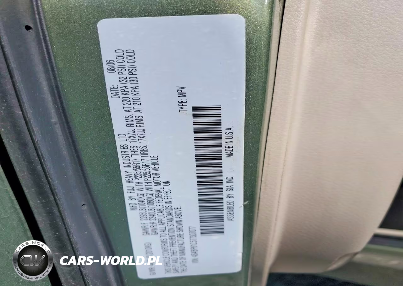 2007 Subaru Outback Outback 2.5I VIN:4S4BP61C577307077 - 12